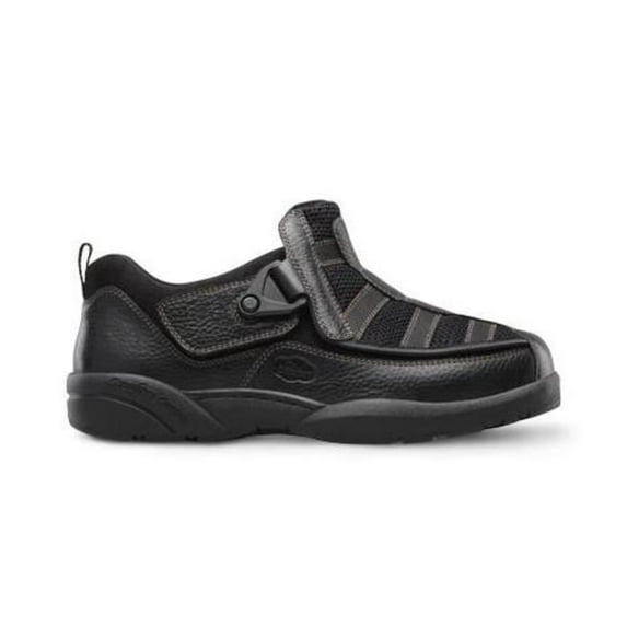 Dr. Comfort Edward-X Men's Casual Shoe: 8.5 X-Wide (XW/6E) Black Velcro