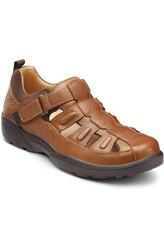 Fisherman Mens Therapeutic Diabetic Extra Depth Sandal Leather