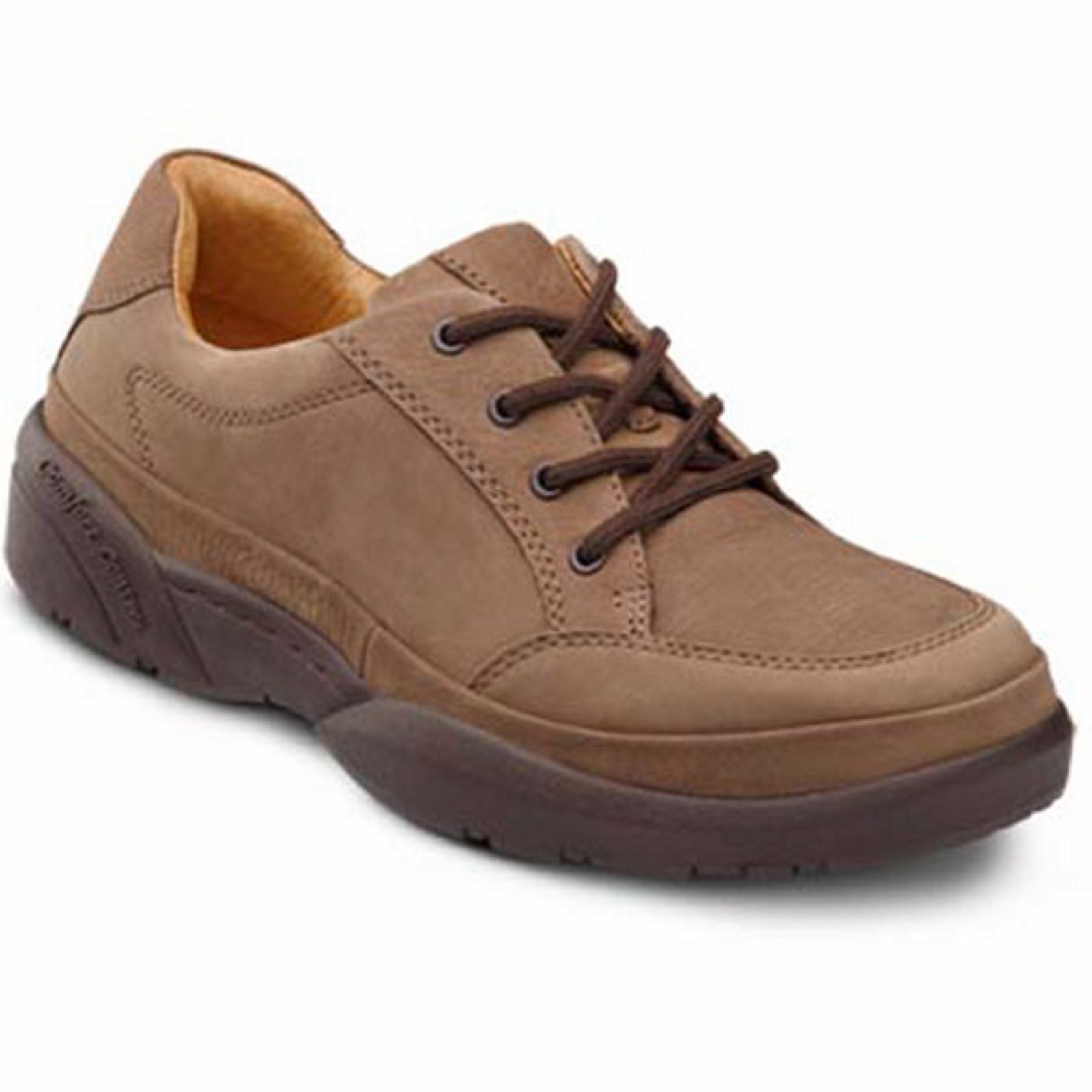 Dr. Comfort Justin Men's Casual Shoe: 8.5 Wide (E/2E) Chestnut Suede Lace - image 1 of 4