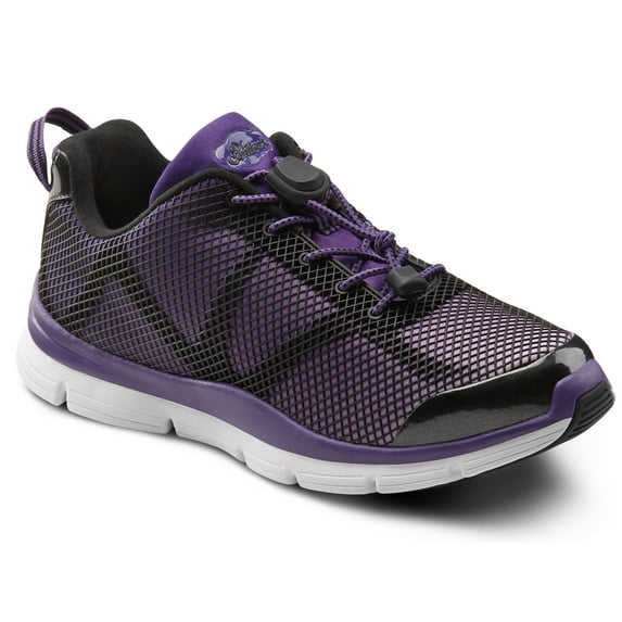 Dr. Comfort Katy Women's Athletic Shoe: 7.5 Medium (A-B) Purple Elastic Lace
