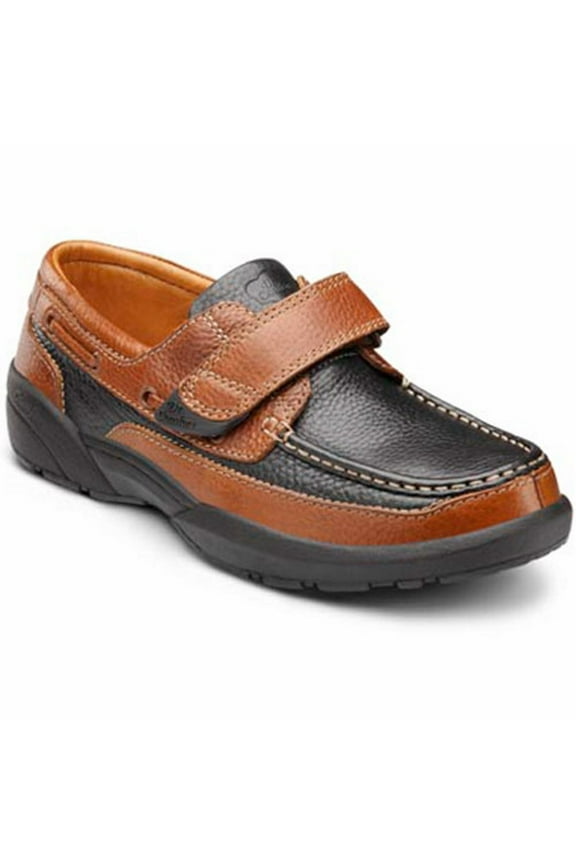 Mike Men's Casual Shoe: 14 Wide (E/2E) Chestnut/Black Velcro