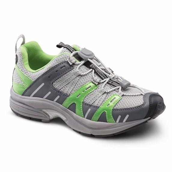 Dr. Comfort Refresh Women's Athletic Shoe: 6 X-Wide (E/EE) Green Elastic & Standard Laces