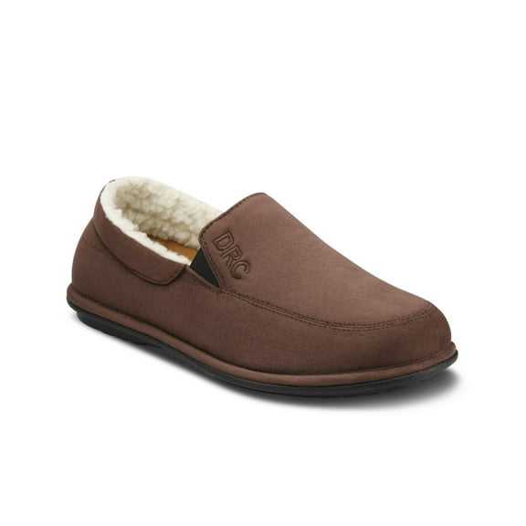 Dr. Comfort Relax Mens Slipper-13-Chocolate