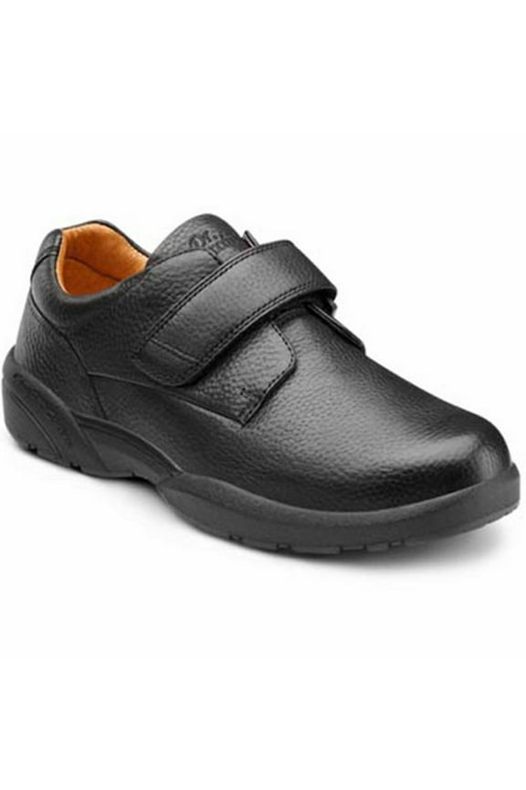 William-X Men's Dress Shoe: 11 Wide (W/4E) Black Velcro