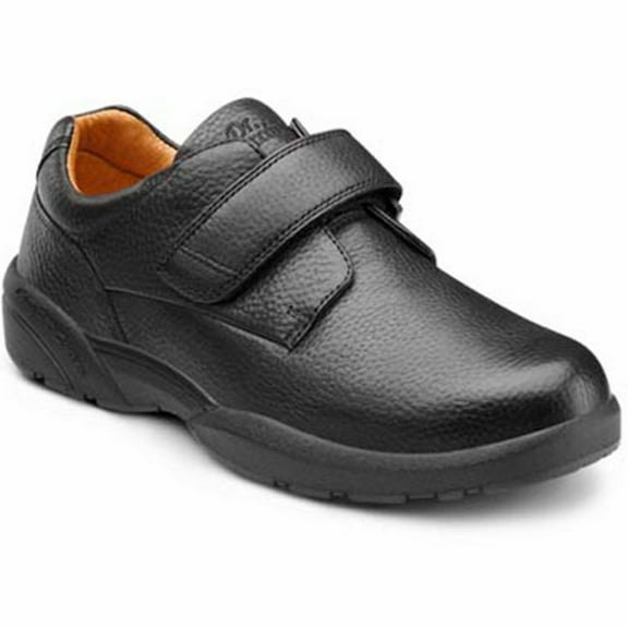 Dr. Comfort William-X Men's Dress Shoe: 13 Wide (W/4E) Black Velcro