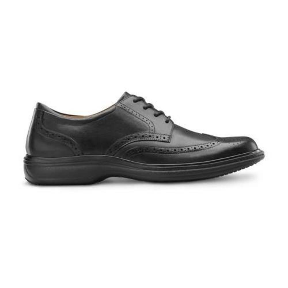 Dr. Comfort Wing Men's Therapeutic Diabetic Extra Depth Dress Shoe: Black 8.5 Medium (B/D) Lace - image 1 of 5