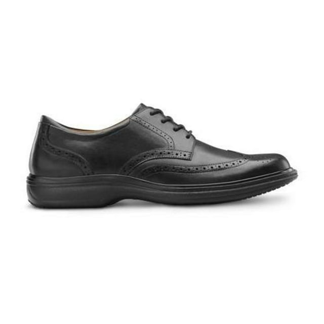 Dr. Comfort Wing Men's Therapeutic Diabetic Extra Depth Dress Shoe: Black 8.5 Medium (B/D) Lace