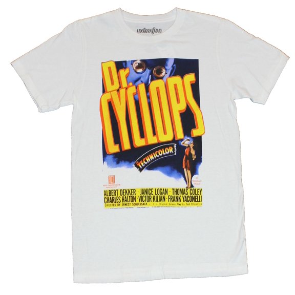 Dr. Cyclops Mens T-Shirt - Dr. Cyclops in Technicolor Movie Poster Image (X-Large)