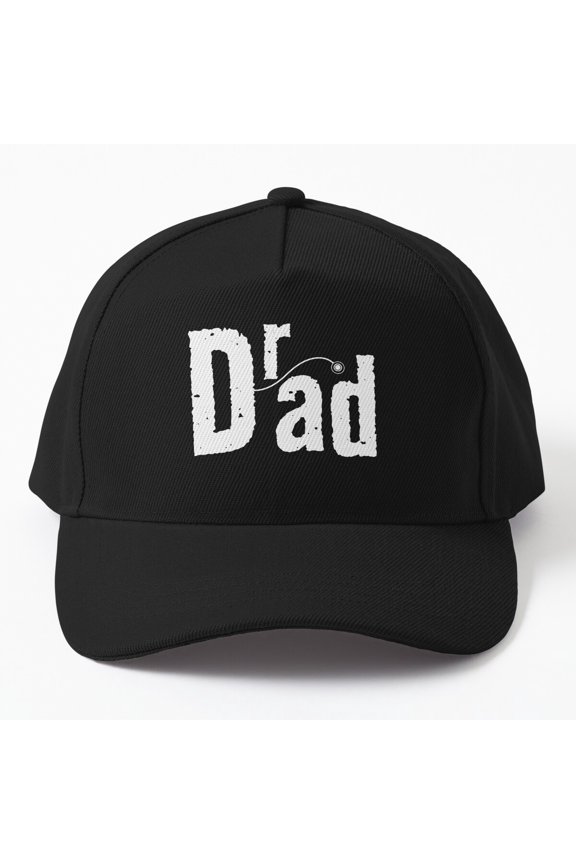 Dr Dad Baseball Cap, Doctor Father Profession Statement Graphic Design, Classic Hat