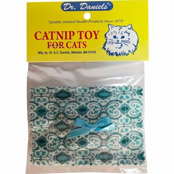 Dr. Daniels 36012 Catnip Pillow with Bow 100 Percent Filled - Case of 144