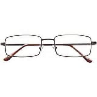 Dr. Dean Metal Bronze Rectangle Reading Glasses +1.25