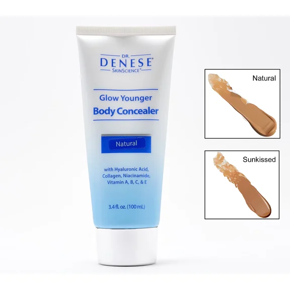 Dr. Denese Glow Younger Body Concealer Natural Shade 3.4 oz Skin Perfecting Body Makeup