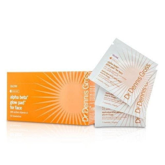 Dr Dennis Gross Alpha Beta Glow Pad For Face Towelettes, 50 Count