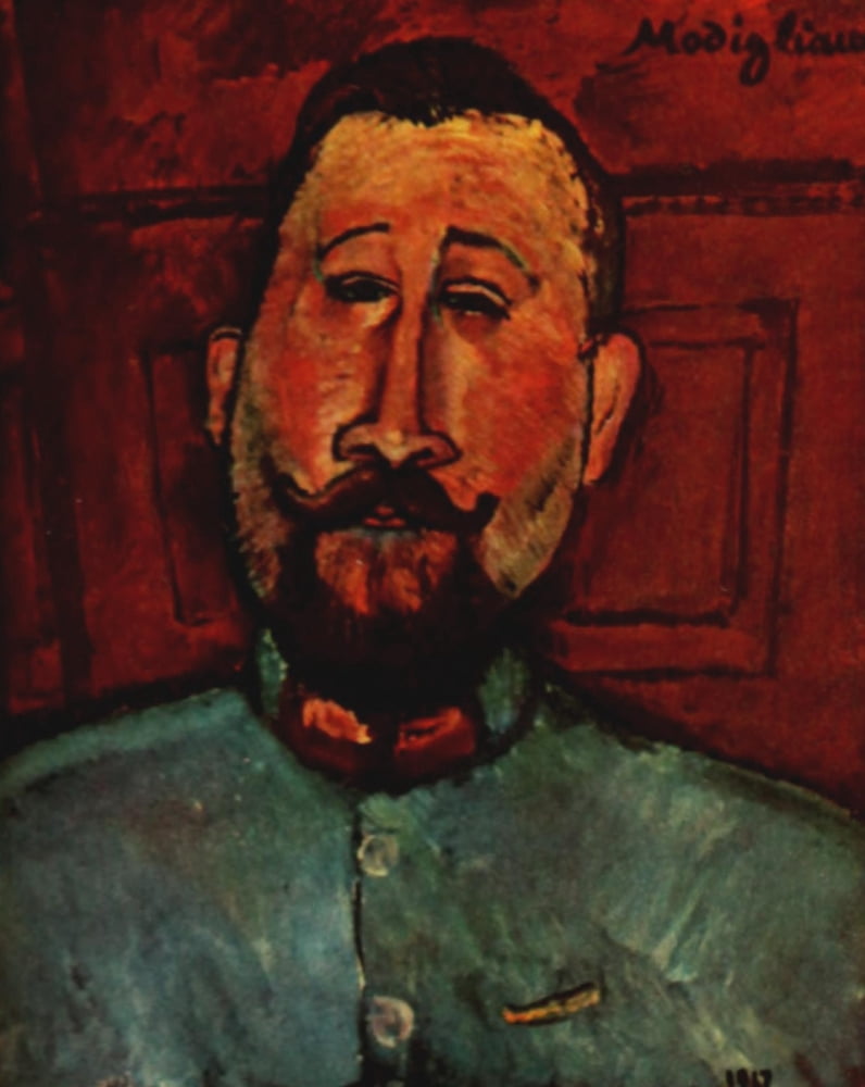 Dr Devaraigne 1917 Canvas Art - Amedeo Modigliani (24 x 36)