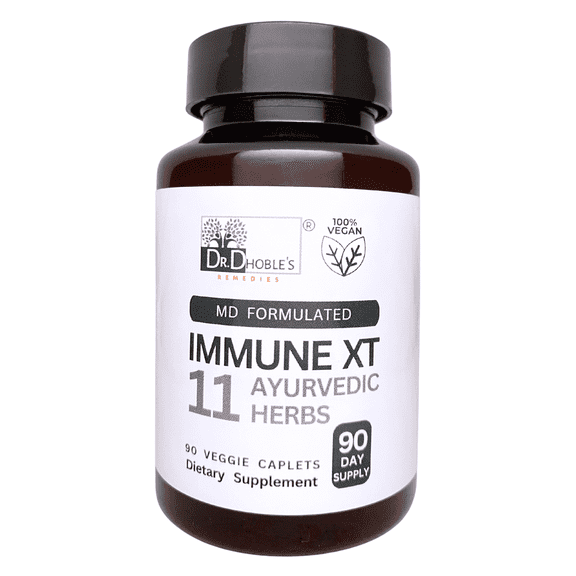 Dr. Dhoble's Remedies Immune XT - MD Formulated, 11 in 1 Immunity Support Supplement, Herbal Immunity Booster Formula for Wellness, Boost Natural Defense System for Adults, Vegan 90 Pills