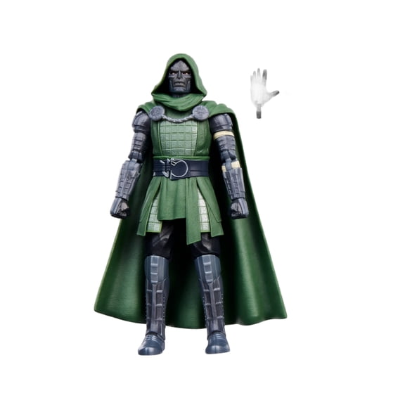 Dr Doom 3D Printed Articulated Action Figure Multi-Jointed Movable Poseable Model with Interchangeable Accessories for Desktop Display