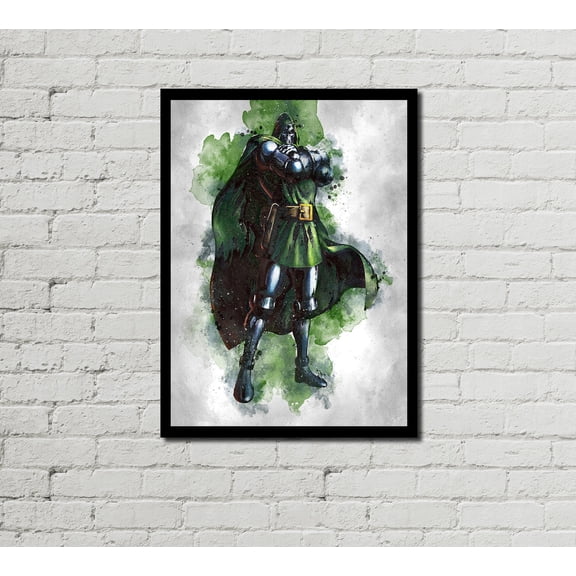 Dr Doom Poster Marvel Poster Digital Print Fan Art Wall Art Decor poster Wall Art Decor 8x12 UNFRAMED