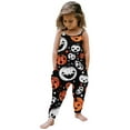 Dr.Eam Infant Toddler Baby Girl Halloween Prints Jumpsuit Sleeveless