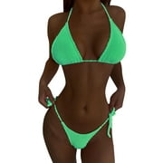 Dr.Eam Lady Swimsuit Beau Women Solid Color Push Up Bikini Sets Biquini Pushup Bage Brazilian Set Beachwear Swimwear Set Swimsuit Swimwears Summer Beach Bathing Suit Clothing Sets