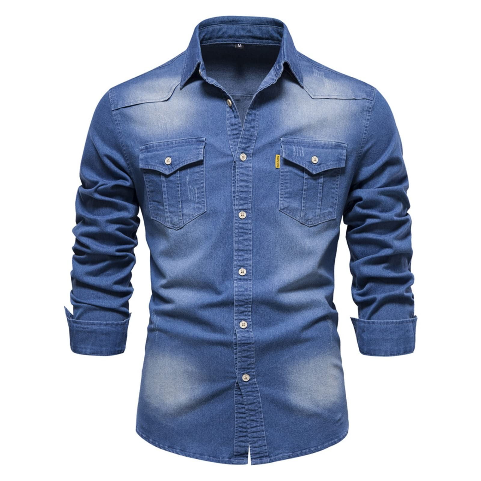 Plus size distressed denim shirt best sale