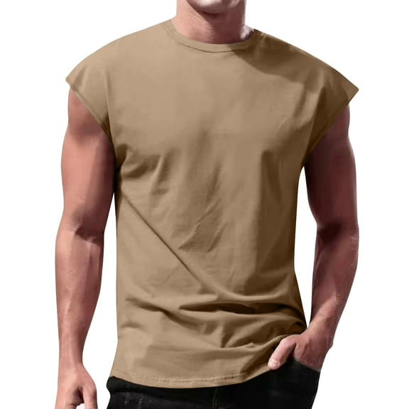 Dr.Eam Mens Athletic Running Graphic Oversized T-Shirts Workout Tank Top Sleeveless Shirt Muscle Gym Bodybuilding Fitness Training T Shirts Casual Vintage Summer Work