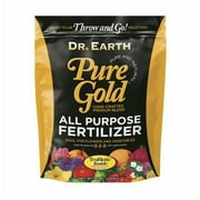 Dr. Earth Pure Gold All Purpose Fertilizer - Natural, 2-2-2 NPK - 8 lb   Outdoor & Indoor Plant Use, Easy Application