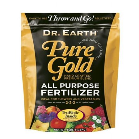 Dr Earth 3 lbs Pure Gold All Purpose Fertilizer