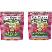 2-pack Dr. Earth Organic Bud & Bloom Fertilizer Granules - Natural, Indoor Use - 2 Pack, 4 lbs   Outdoor & Indoor Plant Use, Easy Application