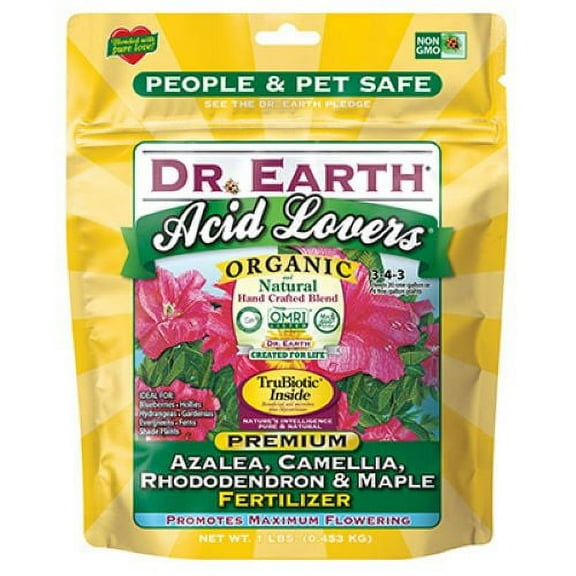 Dr. Earth 75557 1 LB Bag of Acid Lovers Azalea, Camellia, Rhododendron & Maple Fertilizer - Quantity of 6