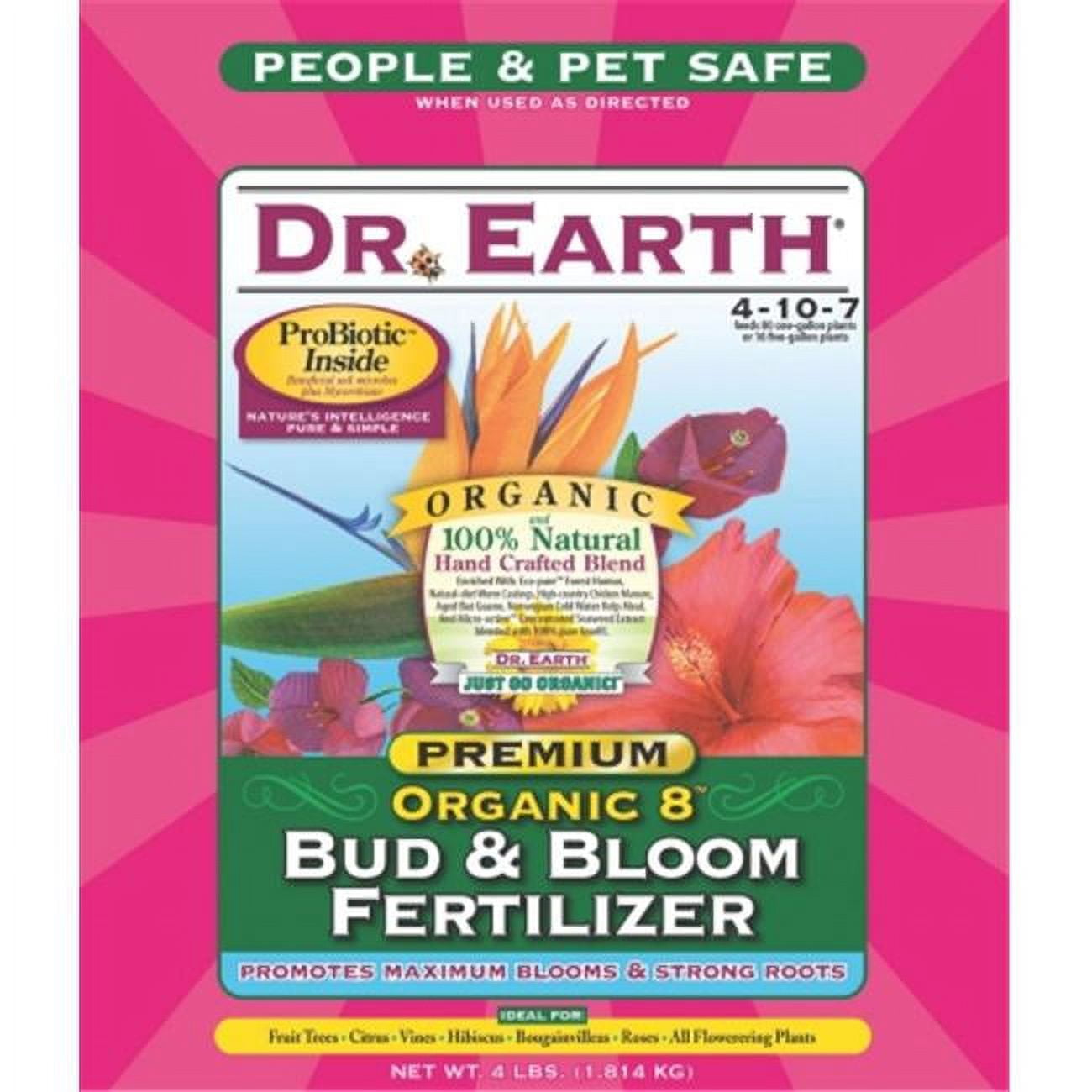 Dr Earth Fertilizers Bud & Bloom Fertilizer 4 Pound 707P