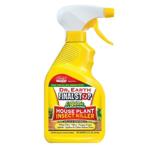 Dr. Earth Final Stop Houseplant Indoor Insect Killer, 12 oz. RTU