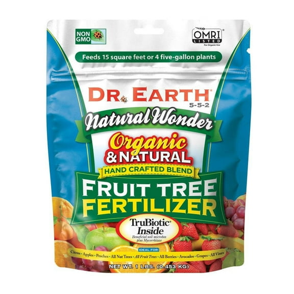 Dr. Earth Natural Wonder Premium Fruit Tree Fertilizer 5-5-2 1Lb