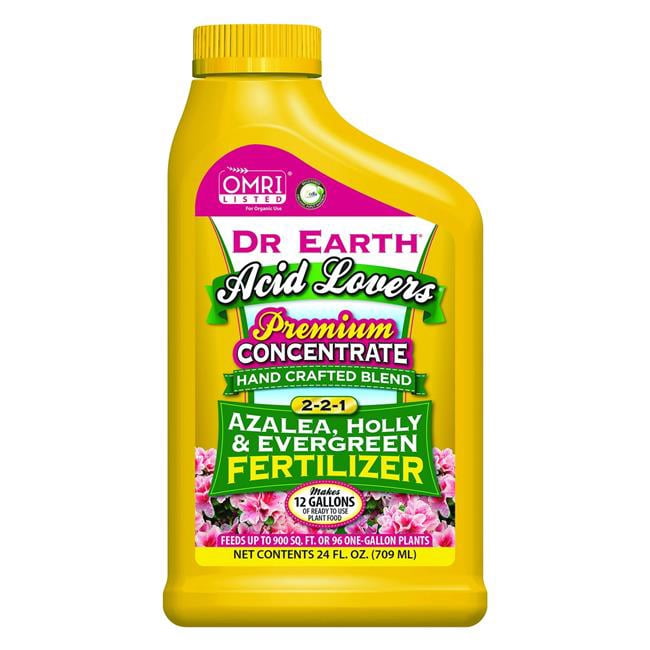 Dr Earth 5031151 24 oz Acid Lovers Azalea, Evergreen & Holly Fertilizer Concentrate