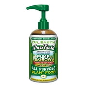 Dr. Earth Pure Gold Pump & Grow All Purpose Plant Food, 1-1-1 Fertilizer, 8 oz.