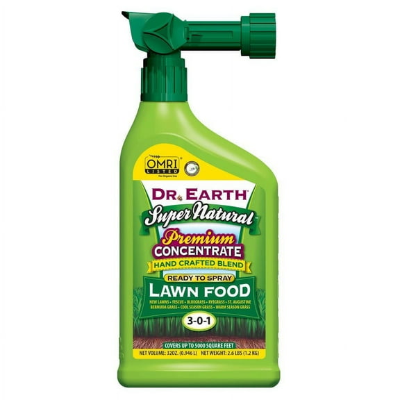Dr. Earth Super Natural Lawn Fertilizer, 8-0-2, 2 lb. Bottle