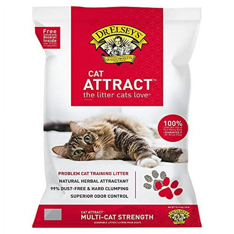 Dr. Elsey's Cat Attract Problem Cat Training Litter, 40 lb / 18.14 kg (Pack May Vary)