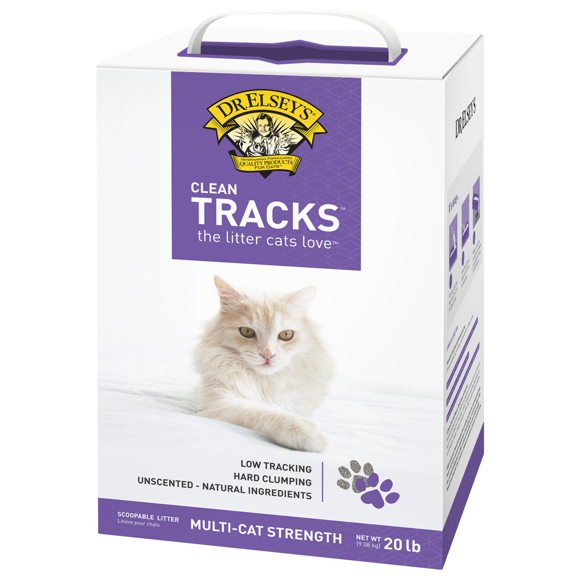 Dr. Elsey's Clean Tracks Clumping Clay Cat Litter, 20 lb. Box