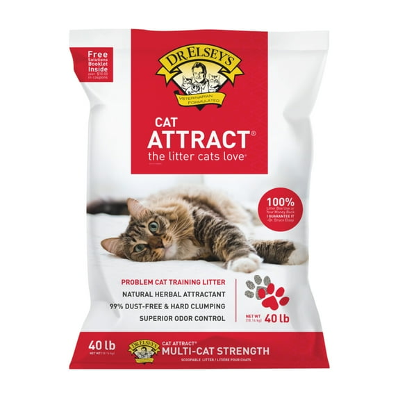 Dr. Elsey's® Cat Attract™ Clumping Clay Cat Litter 40 lb. Bag