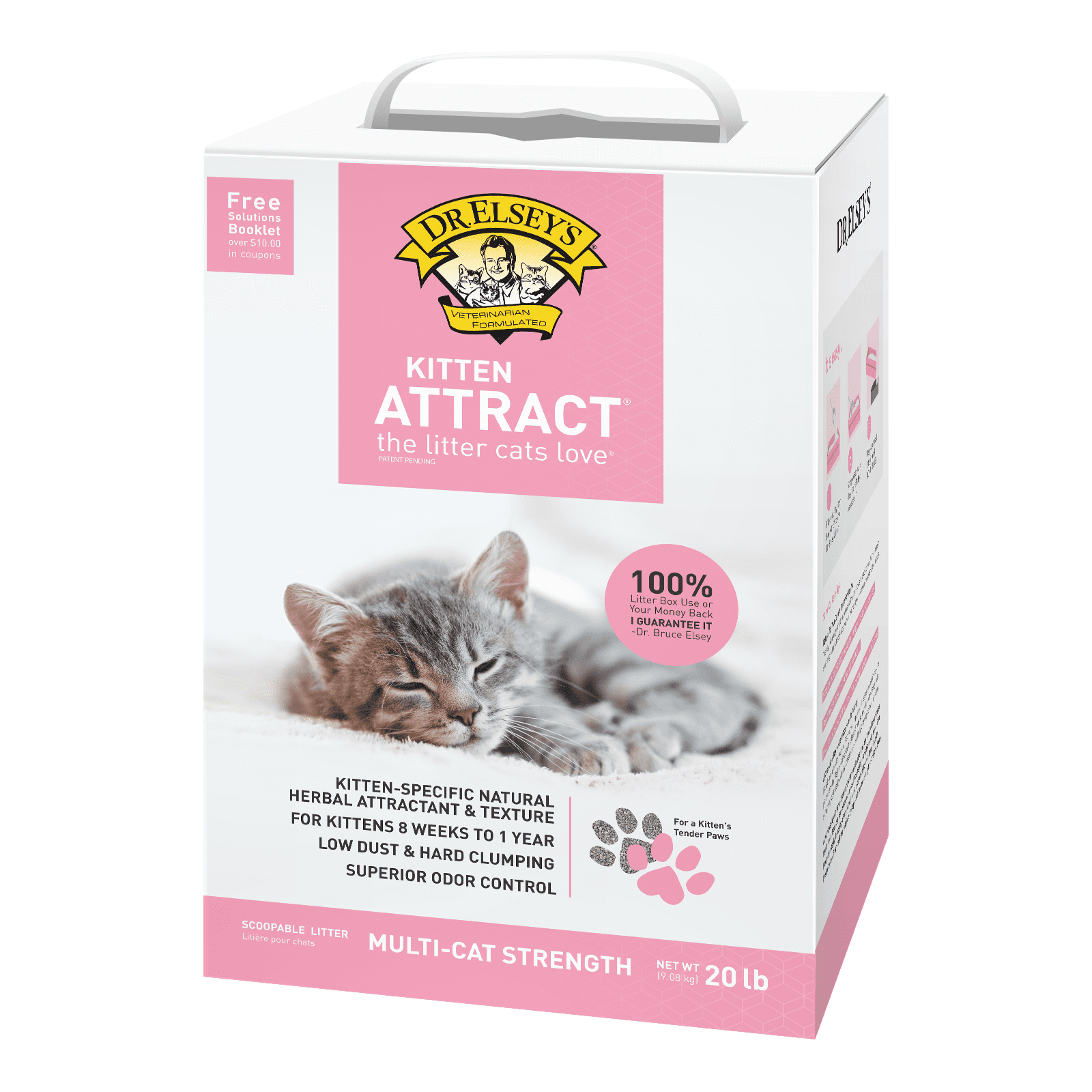 Dr. Elsey's Precious Cat Kitten Attract Clumping Clay Cat Litter, 20lb