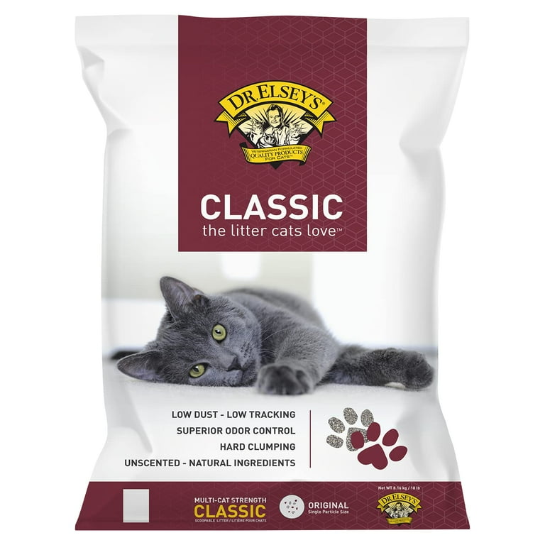 Dr. Elsey s Premium Clumping Cat Litter Classic 99.9 Dust Free Low Tracking Hard Clumping Superior Odor Control Unscented Natural Ingredients KK21 KK21 Walmart