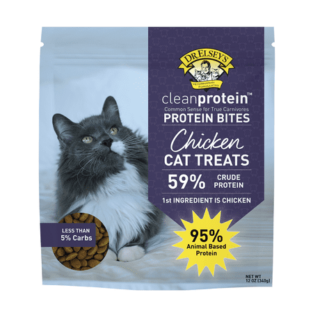Dr. Elsey's® cleanprotein Protein Bites Chicken Flavor Crunchy Treats for Cats, 12 oz Pouch