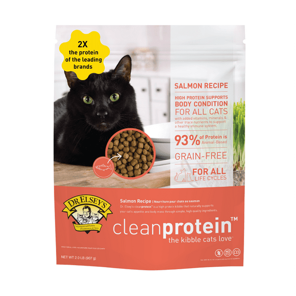Dr. Elsey's cleanprotein Grain-Free Salmon Flavor Dry Cat Food for All Life Stages 2 lb. Bag
