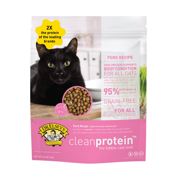 Dr. Elsey's cleanprotein Grain-Free Pork Flavor Dry Cat Food for All Life Stages 6.6 lb. Bag