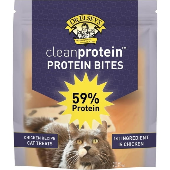 Dr. Elsey's Clean Protein Protein Bites Chicken Recipe Cat Treats 6 oz