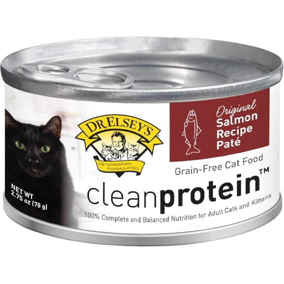 Dr. Elsey's cleanprotein Salmon Flavor Wet Cat Food 2.75 oz Can (Pack of 24)