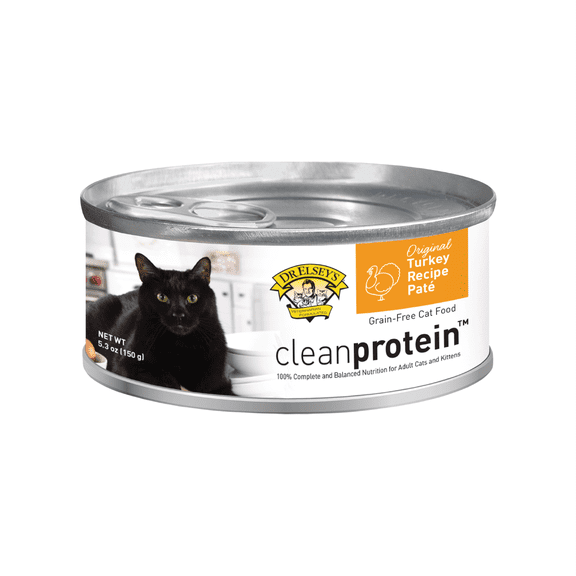 Dr. Elsey's cleanprotein Turkey Flavor Wet Cat Food, 5.3 oz. can (24 pack case)