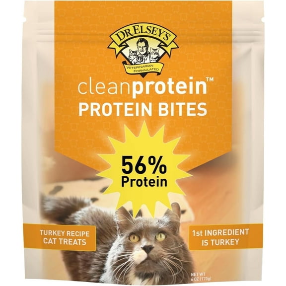 Dr. Elsey's Clean Protein Protein Bites Turkey Recipe Cat Treats 6 oz
