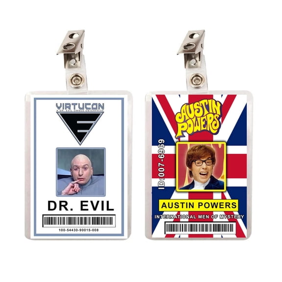 Dr. Evil Set of 2 ID Badges