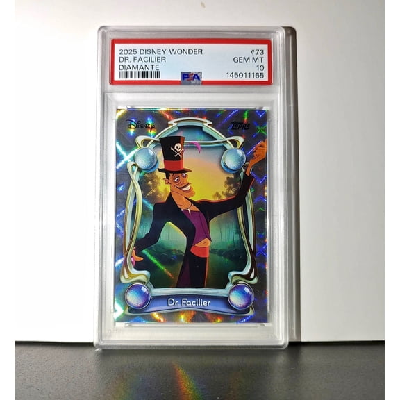 Dr. Facilier 2025 Topps Disney #73 Winter The Princess and the Frog PSA 10
