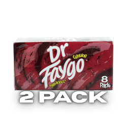 Dr. Faygo Soda Pop, 12 fl oz Cans, 2 Pack  Bold & Spicy Flavor Blend, Caffeine-Free Soft Drink